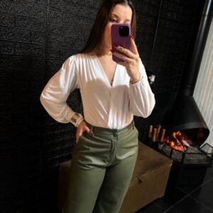 Calça Pantalona PU